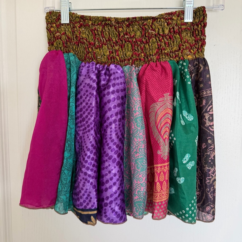 Vibrant Patchwork Shorts